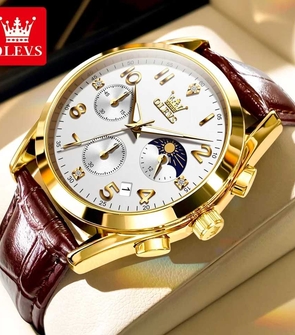 OLEVS 2890 Coffee Gold White