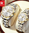 OLEVS 2609 Couple Silver Gold White