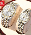 OLEVS 5513 Couple Silver Gold White