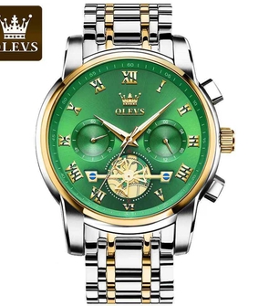 OLEVS 859 Silver Gold Green