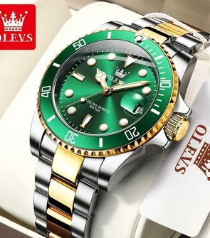 OLEVS 5885 Silver Gold Green