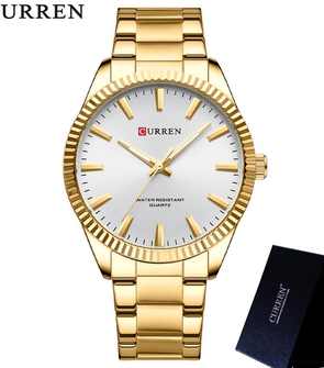 CURREN 8425 Sport Men Watch Top Brand Luxury Gold Military Waterproof Male Clock Stainless Steel Quartz Business Man Wristwatch