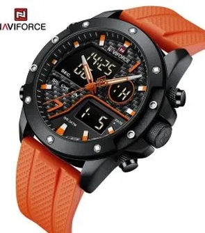 NAVIFORCE NF9221 Luxury Mens Fashion Business Wristwatch Stainless Steel Waterproof Quartz Chronograph Watch