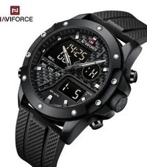 NAVIFORCE NF9221 Luxury Mens Fashion Business Wristwatch Stainless Steel Waterproof Quartz Chronograph Watch