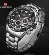 NAVIFORCE NF8019 MODERN CASUAL DESIGN MULTI-FUNCTION CHRONOGRAPH WATCH FOR MEN