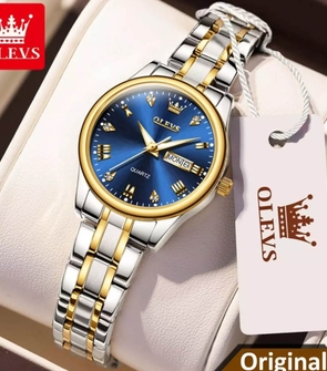 OLEVS 5563 Womens Silver Gold Blue