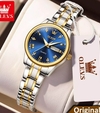 OLEVS 5563 Womens Silver Gold Blue