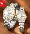OLEVS 563 Couple Silver Gold White