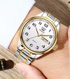 OLEVS 5567 Mens Silver Gold White