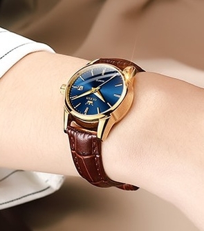 OLEVS 6898 Watch for Women Top Brand Luxury Women Quartz Watches Waterproof Leather Strap Fashion Women