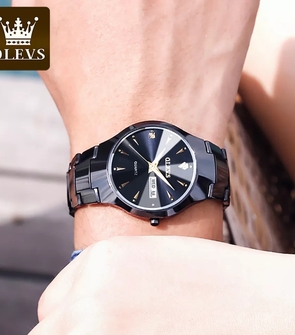 OLEVS 8697 Watch Luxury Fashion Quartz Watches Waterproof Tungsten Quartz Watch Luminous Ladies Watch