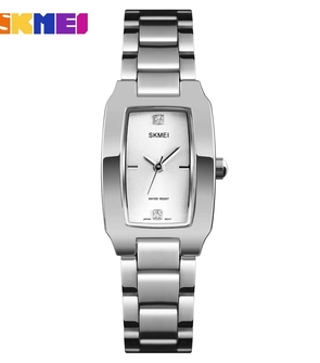 SKMEI 1400 Top Brand Luxury Women Quartz Watch With Rose Gold Silver Black Color Simple Waterproof Full Stainless Steel Watches