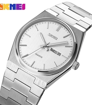 SKMEI 9288 Watches For Men Full Steel Business Watches Mens 3Bar Waterproof Japan Quartz movement Calendar Wristwatches