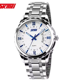 SKMEI 9069 NEW silver blue white