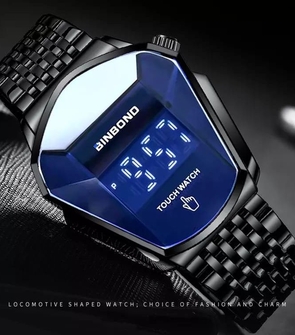 BINBOND Top Luxury Brand Men's Watches Sport Digital Watch Touch Screen LED