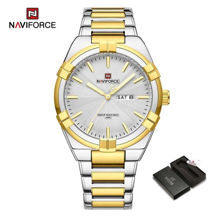 NAVIFORCE NF9218 Silver Gold White