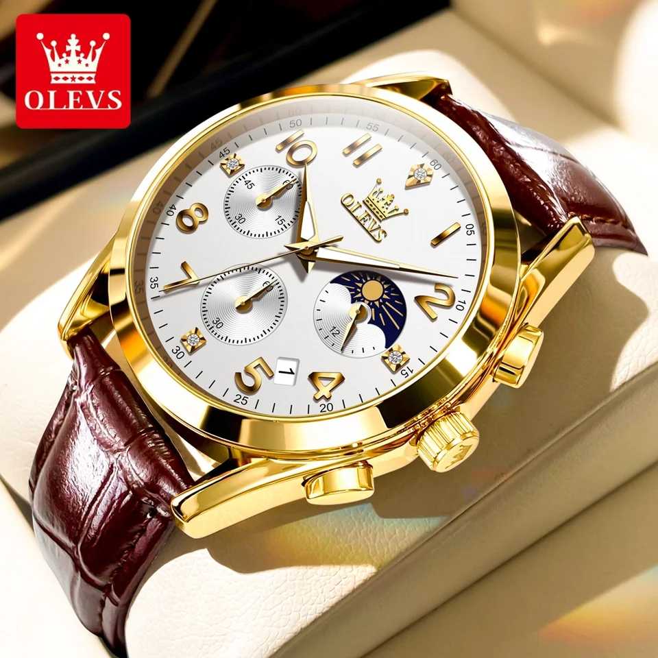 OLEVS 2890 Coffee Gold White