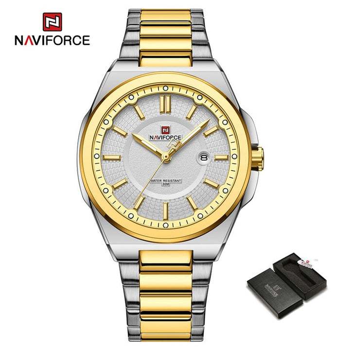 NAVIFORCE NF9212 Silver Gold White