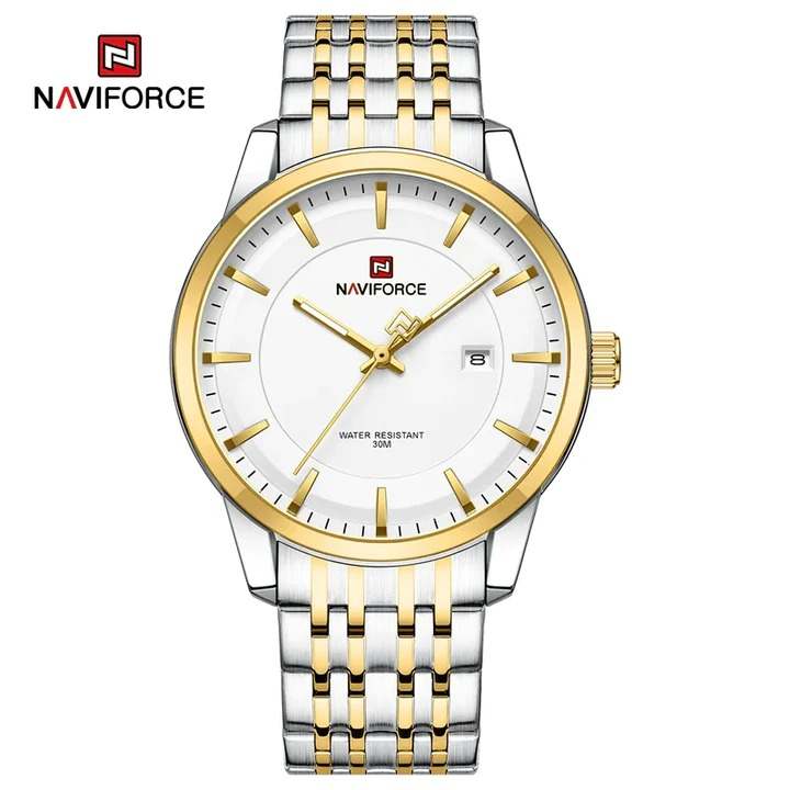 NAVIFORCE NF9228 Silver Gold White