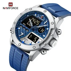 NAVIFORCE NF9221 Luxury Mens Fashion Business Wristwatch Stainless Steel Waterproof Quartz Chronograph Watch