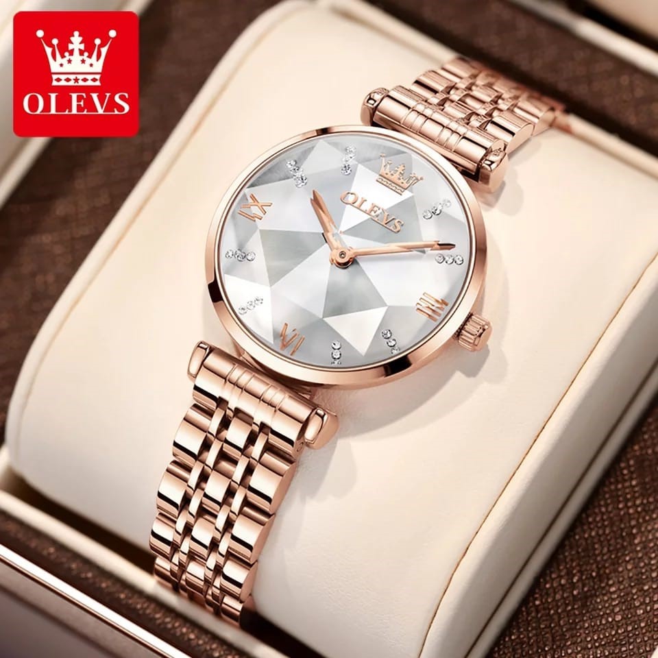 OLEVS 6642 Silver Rose White