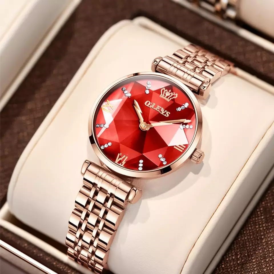 OLEVS 6642 Silver Rose Red