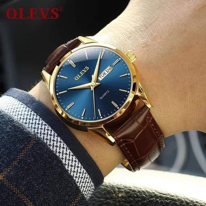 OLEVS 6898 Coffee Gold Blue